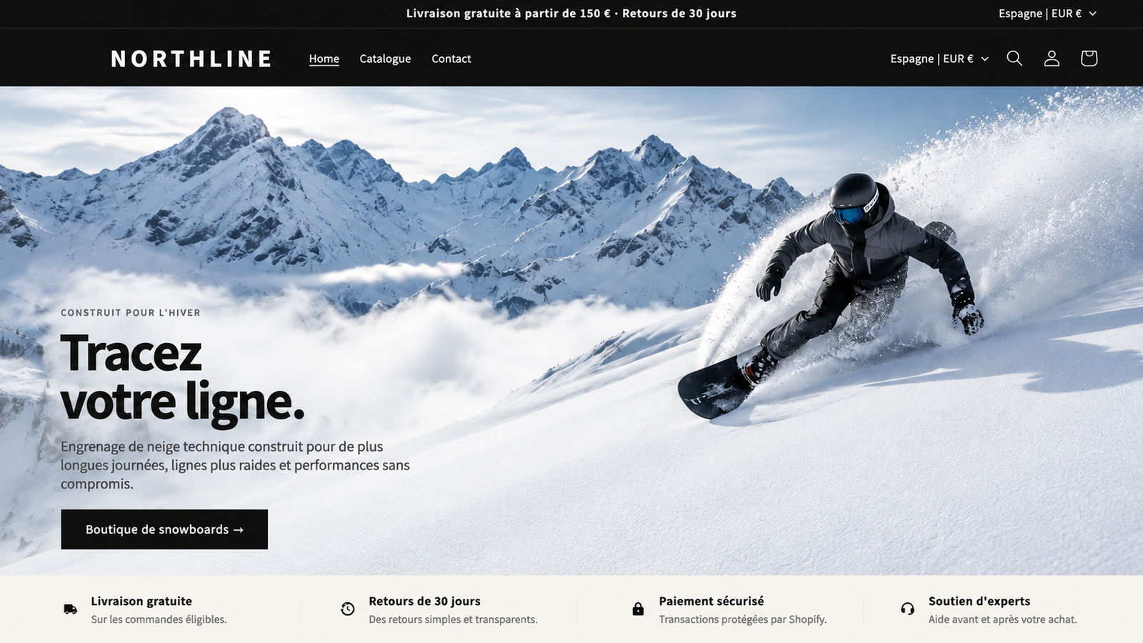 Capture du projet NORTHLINE